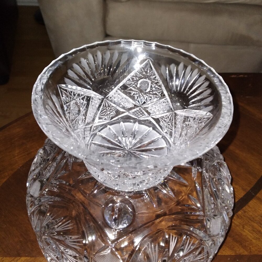 Crystal Bowl, Vintage, Unique design, Made in Europe